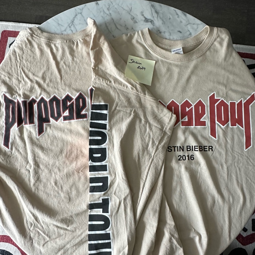 Justin Bieber Purpose Tour Merch Tees